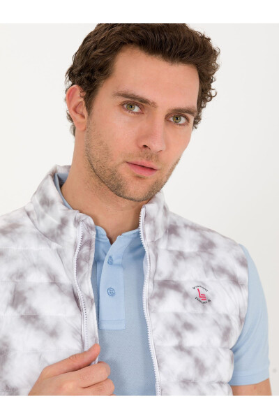 White Slim Fit Vest (50266091-VR013) - CACHAREL (1)