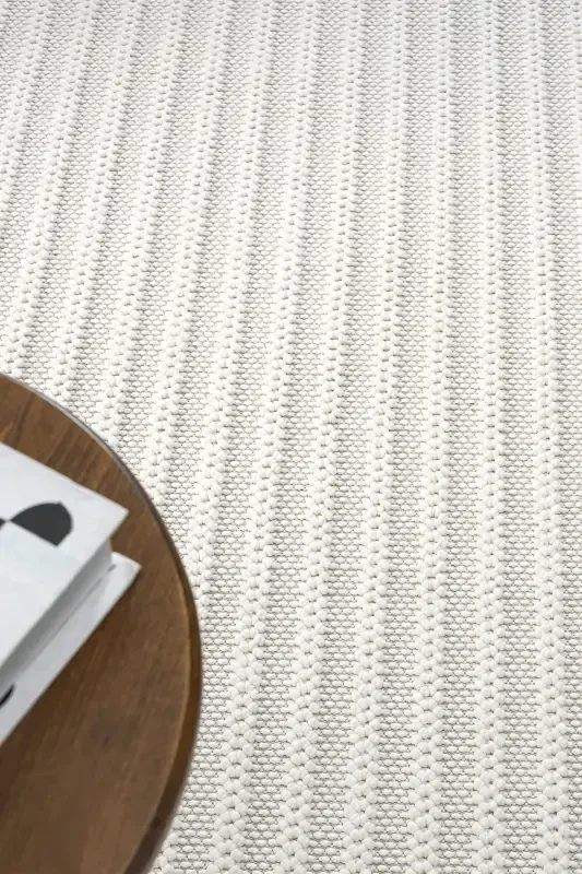 White Soft Touch Rug Carpet Living Room Kitchen Hallway Runner Woven Machine Carpet 004-White - 5