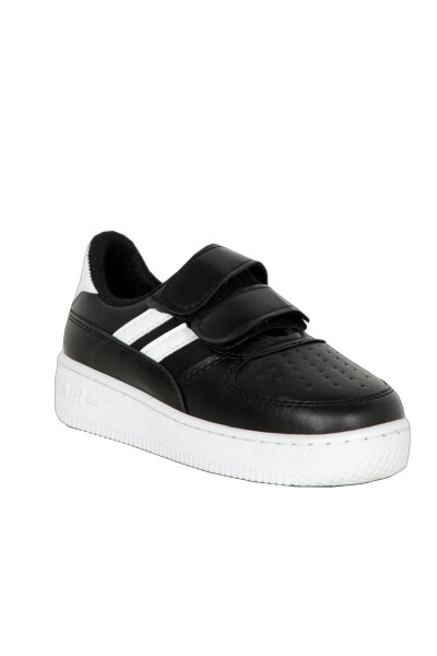 White Stripe Sneaker for Young Boys - 1