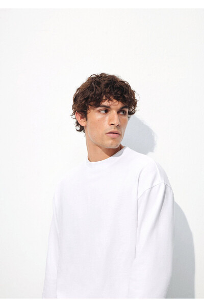 White Sweatshirt 0S10207-620 - 8