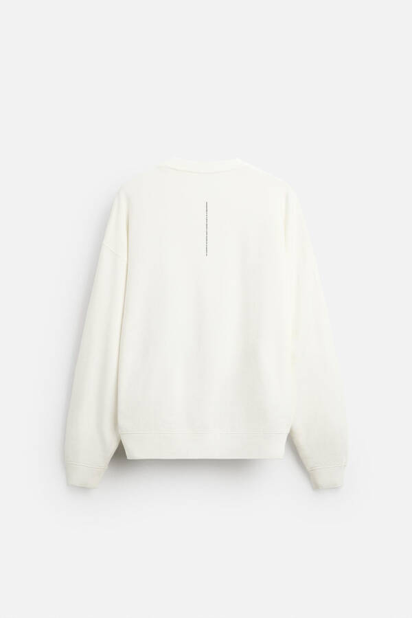 White sweatshirt with photo print - 7