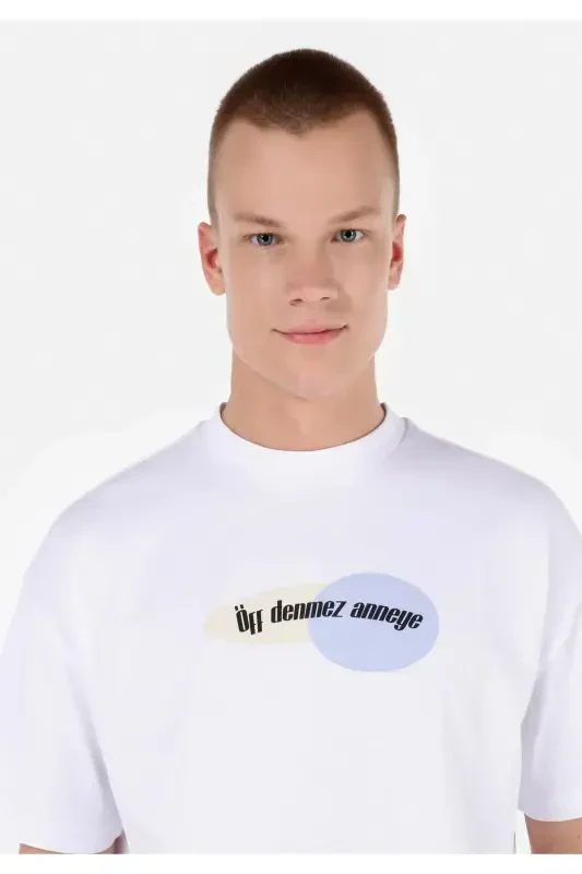 White T-shirt with UNISEX Lilseb Slogan - 8