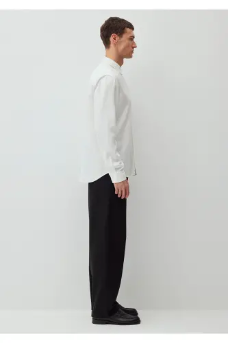 White Tencel TM Lyocell Shirt Regular Fit / Regular Cut 0210818-70057 - White-70057 - 6