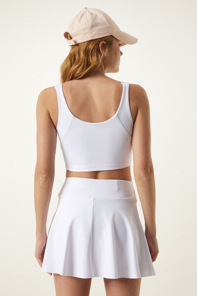 White Tights Mini Tennis Skirt OW00017 - 9