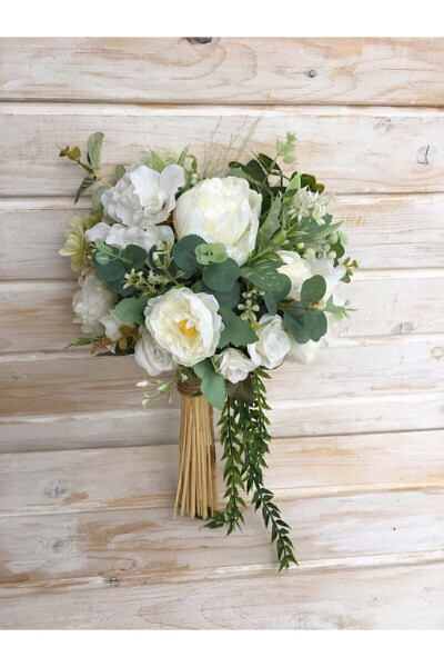 White Toned Hand Bouquet - 21