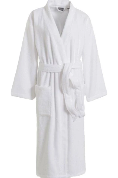 White Unisex Bathrobe - HIZSOY TEKSTİL