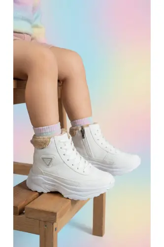 White Unisex Boot 0012123 