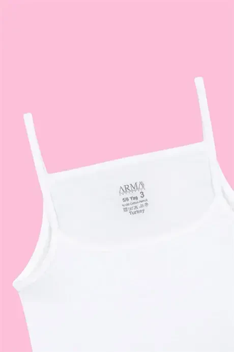 White Vest and Panty Set for Girls 3-Pack 100% Cotton - 11