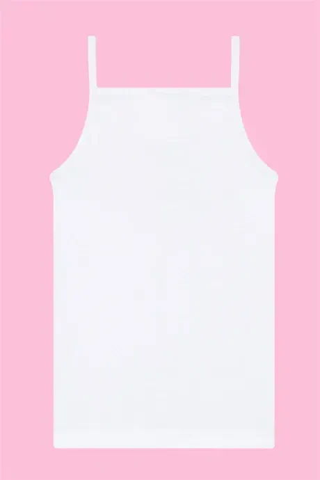 White Vest and Panty Set for Girls 3-Pack 100% Cotton - 6