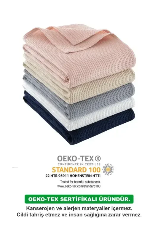 White Waffle Double Pique Set - Seasonal Bedspread - Soft and Breathable - 3 Pieces - White - 7