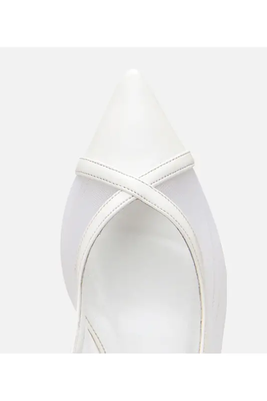 White Women's Mesh Stiletto - 4