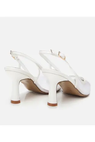 White Women's Mesh Stiletto - 6