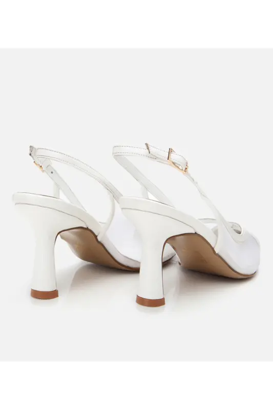 White Women's Mesh Stiletto - 6