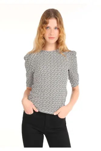 White women's short sleeve t-shirt - 1