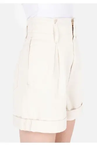 White women's shorts - 5