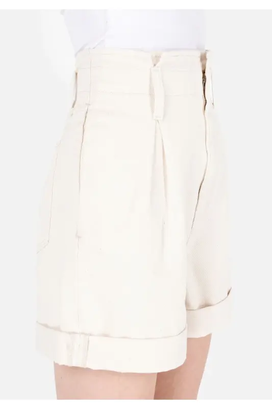 White women's shorts - 5