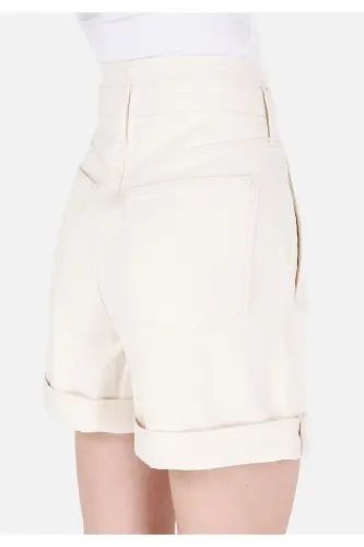 White women's shorts - 6