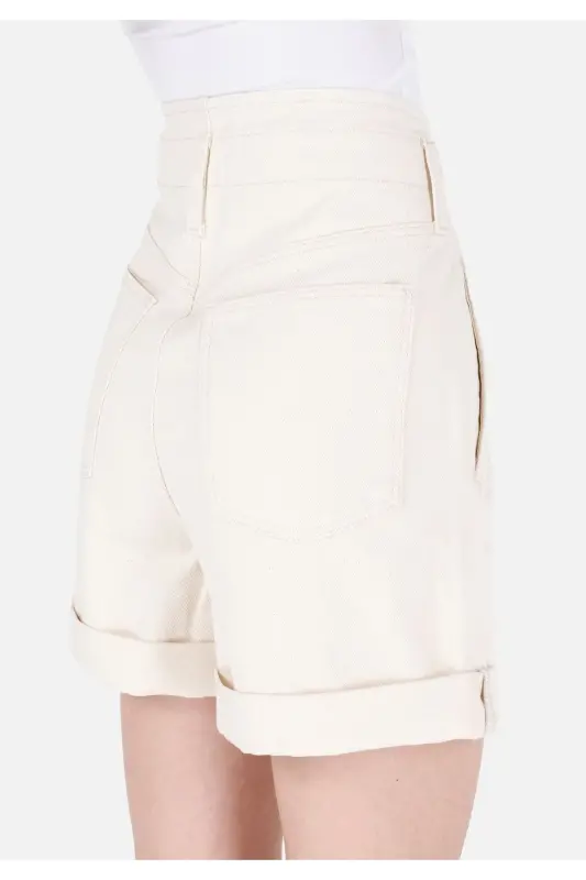 White women's shorts - 6