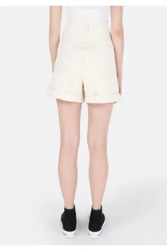 White women's shorts - 2