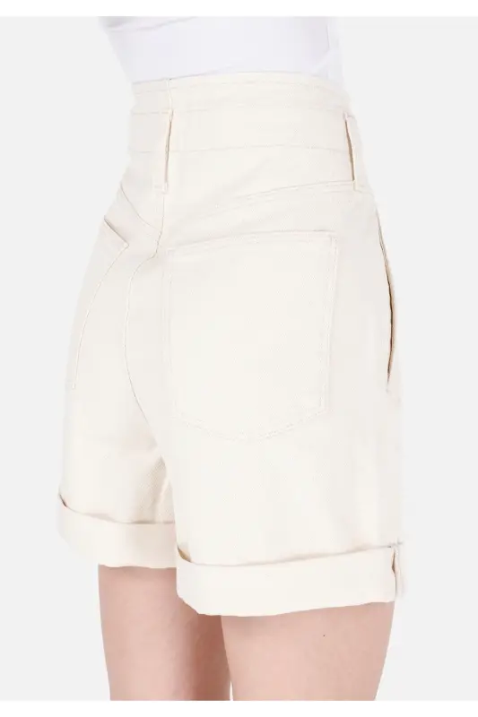 White women's shorts - 6