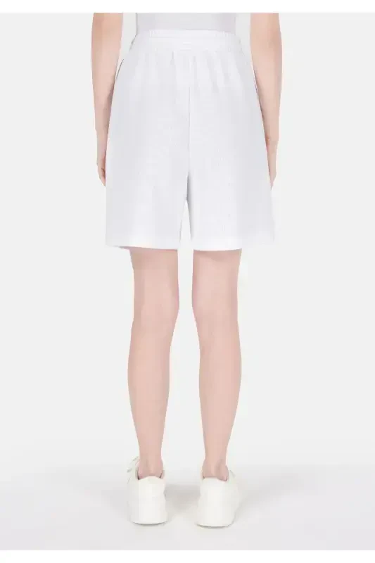 White women's shorts - 2