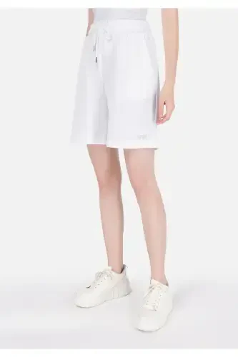 White women's shorts - 4