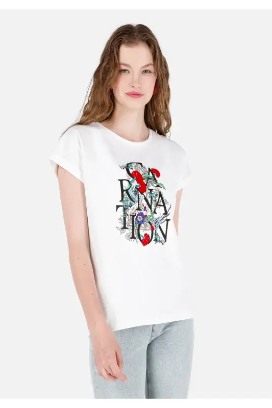 White Women's T-shirt - COLIN'S