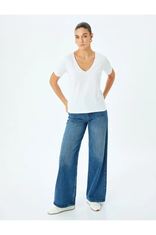 White Women's T-shirt 5sak50050ek-White - 2