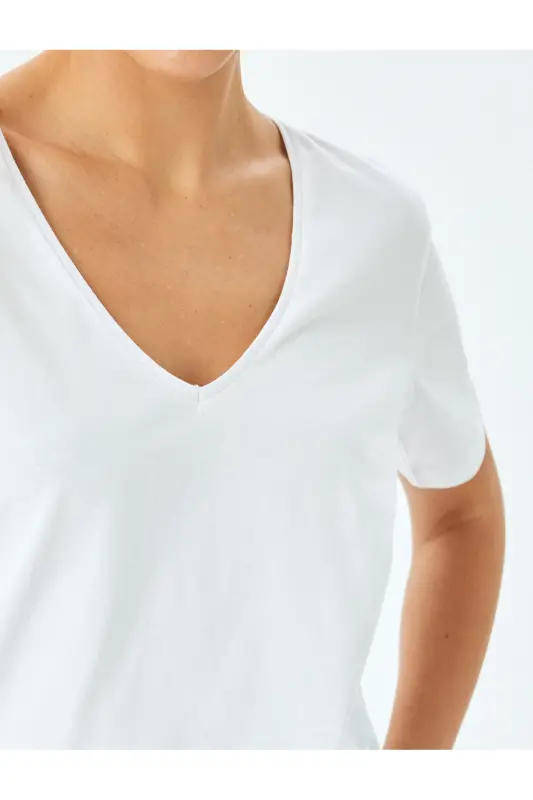 White Women's T-shirt 5sak50050ek-White - 5