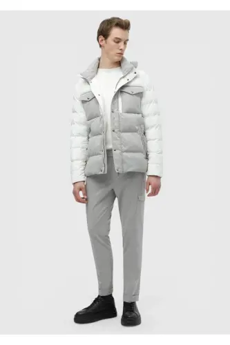 White Woven Coat - RAMSEY (1)