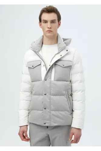 White Woven Coat - 1