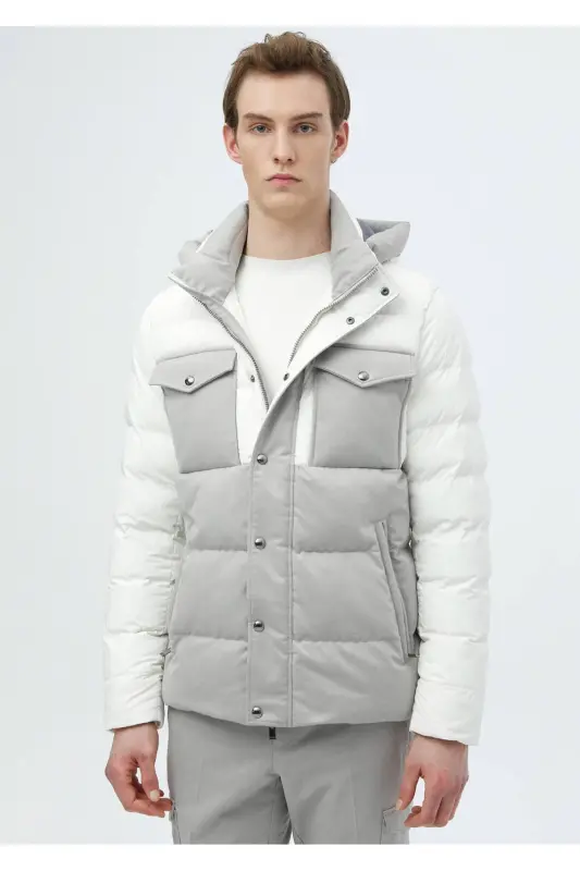 White Woven Coat - RAMSEY