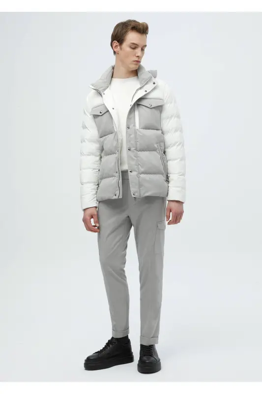 White Woven Coat - 2