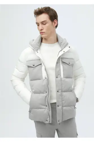 White Woven Coat - 3