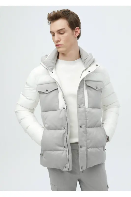 White Woven Coat - 3