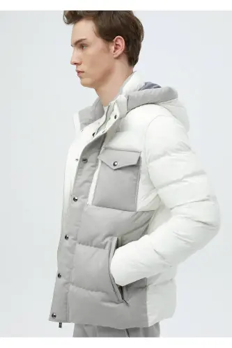 White Woven Coat - 5