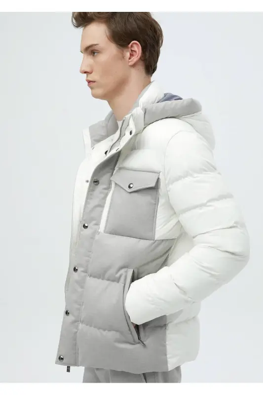 White Woven Coat - 5