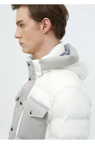 White Woven Coat - 6