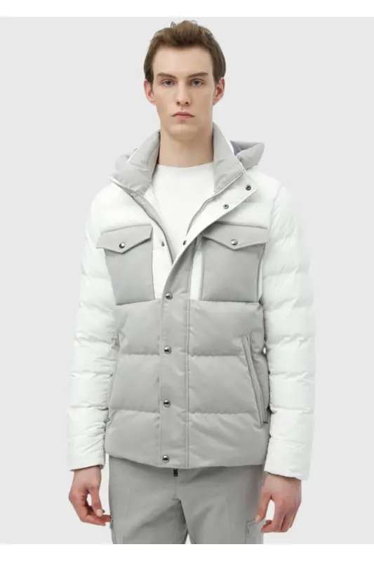 White Woven Coat - 1