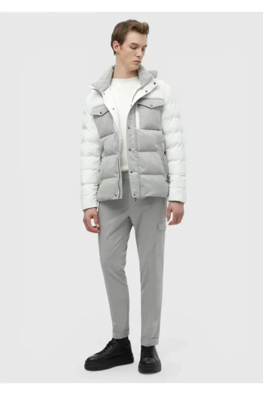 White Woven Coat - 2
