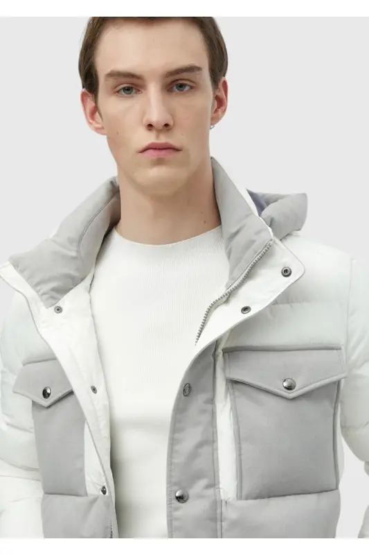 White Woven Coat - 4