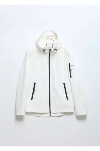 White Woven Coat - 6