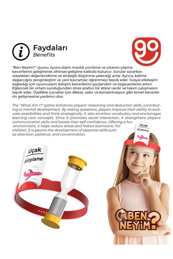 Who Am I? Turkish/English Family Kids Fun Board Game Who I'am Educational Toy - 4