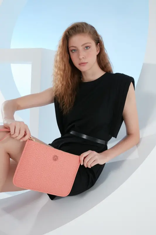 Wicker Coral Women's Portfolio & Clutch Bag 05PO23Y1713-Wicker Coral - PIERRE CARDIN