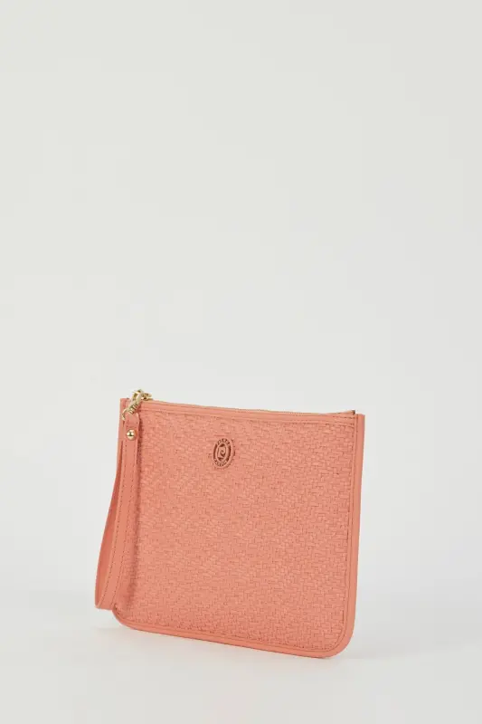 Wicker Coral Women's Portfolio & Clutch Bag 05PO23Y1713-Wicker Coral - 3