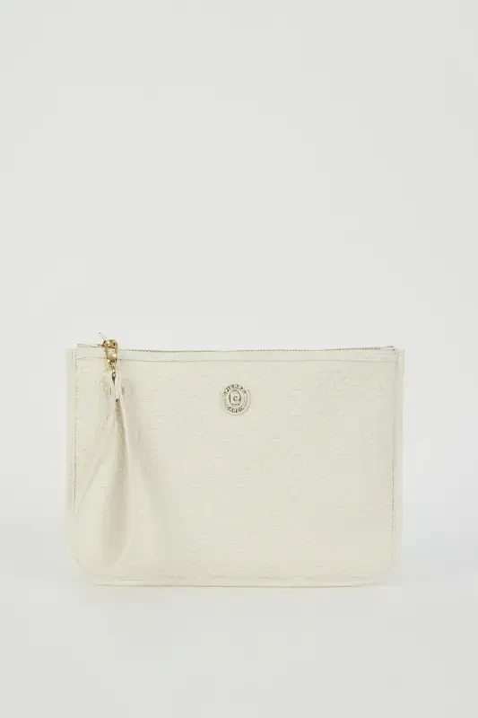 Wicker Ecru Women's Portfolio & Clutch Bag 05PO23Y1713-Wicker Ecru - 2