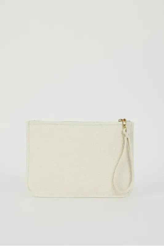 Wicker Ecru Women's Portfolio & Clutch Bag 05PO23Y1713-Wicker Ecru - 5