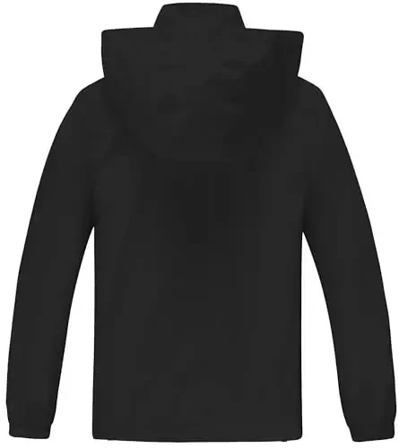 WICKHAM Boys Girls Waterproof Rain Jacket Detachable Hood Lightweight Raincoats for Kids Windbreaker Coat - 2