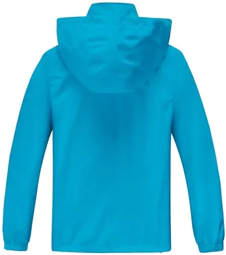 WICKHAM Boys Girls Lightweight Waterproof Rain Jacket with Detachable Hood for School, Hiking and Rainy Days - 2
