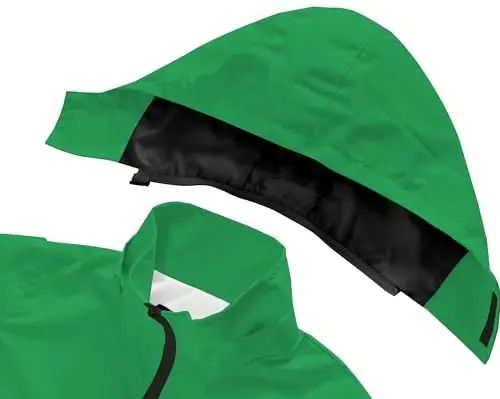 WICKHAM o'g'il bolalar qizlar suv o'tkazmaydigan yomg'ir kurtkasi Ajratib olinadigan kaput Bolalar uchun engil yomg'ir paltolari Windbreaker palto - 4